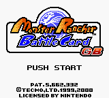 Monster Rancher Battle Card GB (USA) Title Screen